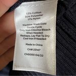 Talbots C’Est La Vie Bateau Neck Navy Pullover Sweater Top Sz Medium Preppy Photo 6