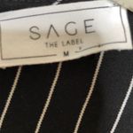 Sage  the Label Jumpsuit Black Pinstripe‎ Photo 2