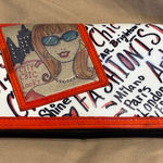 Brighton Red and White Graphic Wallet Photo 0