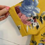 Stevie Hender  Mustard Yellow Floral Caprea Top.  Size Small. NWT Photo 3