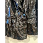 Forever 21 Women’s Double Breasted Sequined Blazer Black OS 14/16 Photo 3