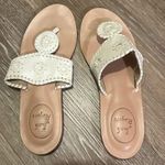 Jack Rogers  Capri Thong Sandals Leather Demi Wedge Photo 2