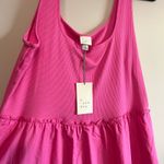 A New Day  Women's Pink Ballet Tank Dress With Pockets - Size Medium - NWT Photo 3