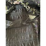 Code x Mode  Ruffle Mock Neck Smocked Floral Midi Dress Feminine Boho Flowy Fairy Photo 5