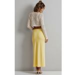 MUSIER PARIS Levant Jersey Skirt, Yellow, FR40/US8 Yellow Size 8 Photo 3