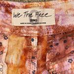 We The Free Free People  she's a Legend Tie Dye Denim Shorts Orange Purple‎ Photo 3