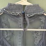 Victorian Style Blue Lace Dress Women’s Medium Photo 3