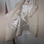 Guess Vintage Alpaca/Wool Blend Pea coat/Jacket Women's Large White/Cream Photo 4