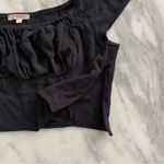 Lottie Moss Linen Blend Cap Sleeve Milkmaid Bustier Crop Top • Sz S Photo 5