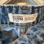 ZARA  TRF Button-Front Raw Edge‎ Denim Skirt large size 30 Photo 5