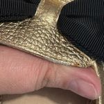 Kate Spade NY 7M Gold Leather Ballet Flats Loafer Moccasin w/ Bow Metallic NWOB Size 7 Photo 11