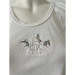 Vintage Emi Sportswear Cotton White Sedona Arizona Embroidered Caterpillar Tank Size L Photo 6
