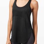Lululemon TWIST AROUND 2 n 1 BLACK ATHLETIC BRA TANK COMBO WORK OUT Photo 0