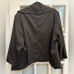 The Collective Works of Berek Art To Wear Zipper Leopard Jacket Plus Size 2X Black Photo 5