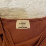 Wilfred Trance Mini Dress in Mocha Sorbet Brown Size Medium NWT Photo 8