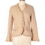 Rickie Freeman for Teri Jon Tweed Fringed Blazer Size 10 Photo 0