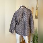 Chico's  Quilted Button Up Jacket Metallic Python Mauve 16/18 Photo 7