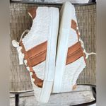 J.Crew  Striped White Sherpa Road Trip Sneakers Womens Photo 3