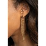 Paparazzi Divinely Dipping Gold Post Earrings (121) Photo 0