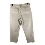 Everlane Womens The Straight Leg Crop Pants Twill Cotton Stretch White 10 Photo 1