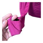Athleta  Pacifica Contoured Vibrant Fuscia Long Sleeve Shirt Size XXS Back Pocket Photo 2