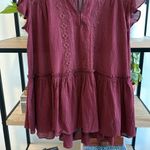 Free People  Baby Blues Tunic Shirt Dress Lace Striped Ruffle Love Combo, XS Photo 5