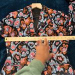 Theory  Multicolor Floral Jacquard Riding Blazer Jacket Button Front Equestrian 4 Photo 9