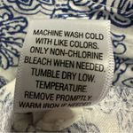 Dana Buchman Sleeveless Button Up Paisley Print Blue White Pocket Shirt Size XL Photo 7