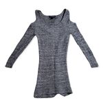 Serendipity by Victoria Grey Cold Shoulder Knit Top | Size S Photo 3