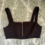 Cider fitted zip up crop top with cleavage enhancing slit BNWT 🏷️ NYE READY!✨🪩✨ Photo 2