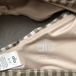 Alo Yoga Airlift Gingham Splendor Bra Macadamia S Photo 2