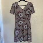Madewell  Mini Dress Painted Blooms Lilac size 4 EUC Photo 6