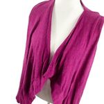 Isabella Oliver Womens Open Front Sweater Jacket Top Purple Long Sleeve Belt S Size undefined Photo 2