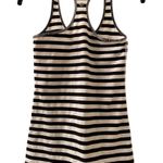 Lululemon Cool Racerback Tank Top Size 6 Apex Stripe Black White Photo 1
