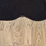 Black Long Sleeve Top with Gold Beaded Fringe Photo 1