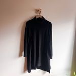 Eileen Fisher Stretch Jersey Knit Scrunch Neck Dress Size S Photo 3