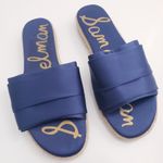 Sam Edelman Lars Slub Navy Espadrille Flat Sandals Photo 2