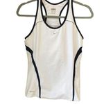 Nike Fit Dry white and navy size tank fitted womens 19/12 large Photo 0