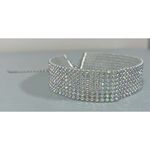 8 Stack Diamond Diamonds Choker Collar Necklace Jewelry 💎 Silver Photo 2