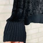 St. John  Sport Black Chenille Crewneck Swea… Photo 3