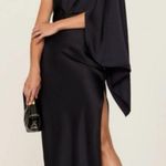 Significant Other Kelsie Gown Maxi Dress in Midnight Dark Navy One Shoulder Sz 2 Blue Photo 0