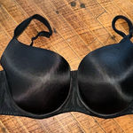 Cacique  black satiny boost Balconette 42DD bra Photo 0