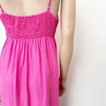 [Tabitha Brown x Target] Pink Red Colorblock Ruffle Hem Maxi Dress Size Medium M Photo 3