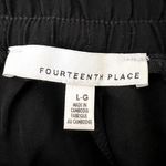 Fourteenth Place  Black Drawstring Knee Length Skirt Photo 5