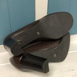 Franco Sarto  brown leather‎ animal print block heel loafers shoes ladies 8.5 Photo 6