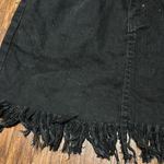 Blue Blush Denim Fringe Skirt Photo 1