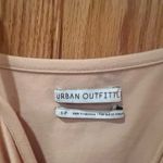 Urban Outfitters Side Ruched Straight Neck Bodycon Mini Dress in Nude Size Small Photo 4