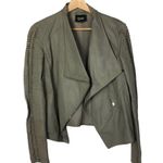 Lamarque Taupe Brenda Leather Moto Jacket S Photo 1