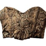 Bardot Lila bustier corset snakeskin top NWT medium Photo 0