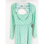 Mac Duggal  55792 Mint Allover Rhinestone Long Sleeve Dress Size 2 Photo 3